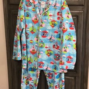 Disney Mickey/Pluto Flannel Pajamas XL.